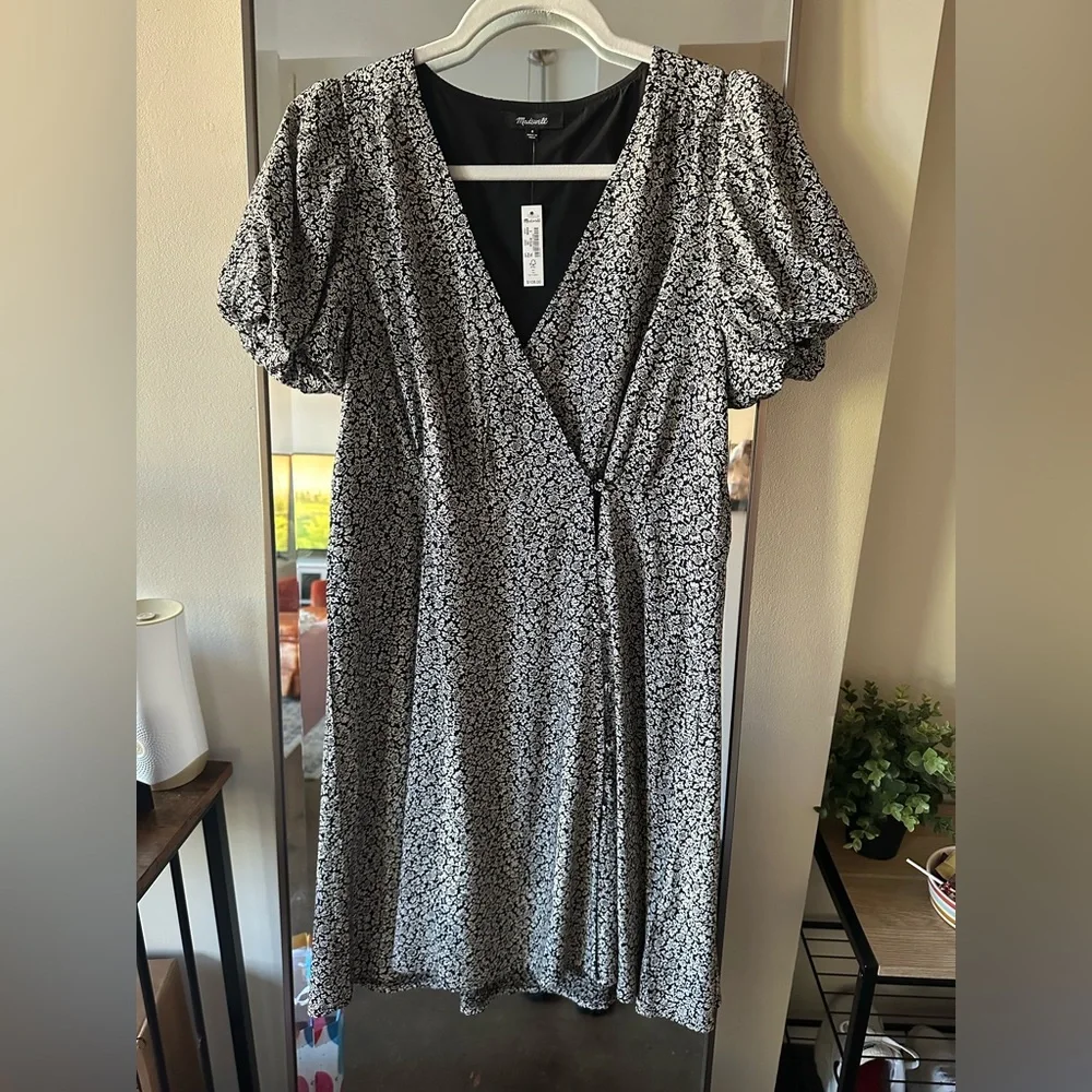 Wrap Mini Dress in Tudor Floral - Picture 1 of 5
